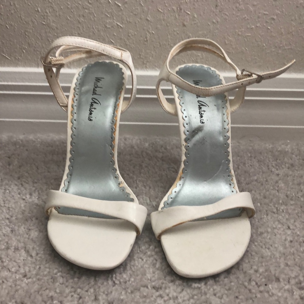 White stilettos